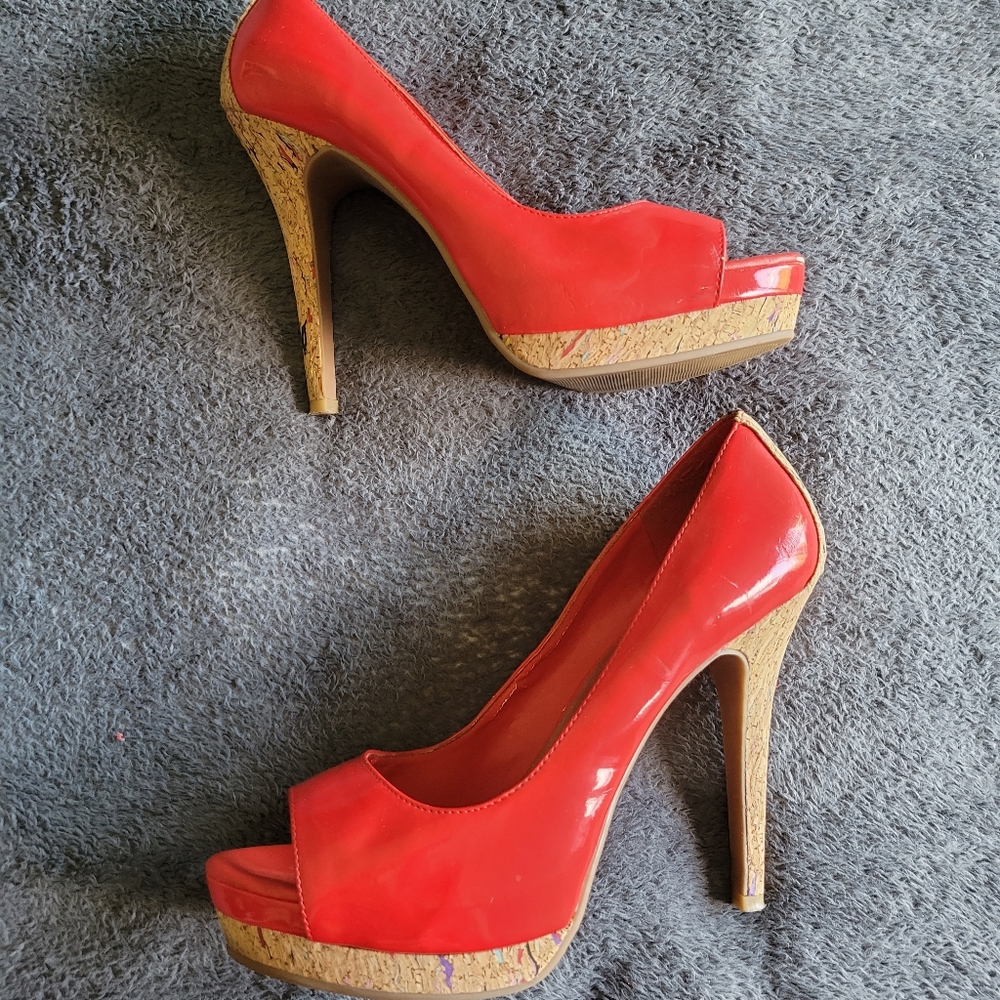 Jessica Simpson Confetti Cork Heels